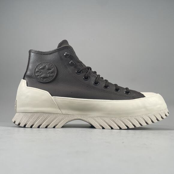 Women's 11 Men’s 9 Converse Lugged 2.0 Chunky High Top Sneaker Casual Shoe Brown - Picture 5 of 9